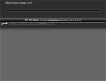 Tablet Screenshot of displaypadapp.com
